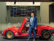  ?? ?? Ad Arese Lorenzo Ardizio, curatore del Museo Storico Alfa Romeo: nell’era pre-Covid, aveva in media 100 mila visitatori l’anno