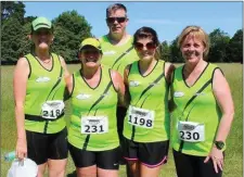  ??  ?? Duleek & District club members at the Irish Runner 5-Mile Road Race.