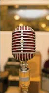  ?? CONTRIBUTE­D BY DAVID MEANY / CONTIKI PURCHASE/ MEMPHIS CONVENTION & VISITORS BUREAU ?? An old-time microphone inside Sun Studio, where many legendary acts made their first recordings.