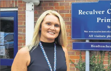  ??  ?? Reculver Primary head Jenny Ashley-jones has seen numbers rise from 15 to about 130