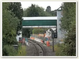  ?? MIKE HADDON. ?? Due to open in December, Kenilworth station will be served by a new hourly shuttle running between Coventry and Leamington Spa. The town’s previous station closed in January 1965. This is the view of progress on August 16, looking south from Whitemoor Road bridge.