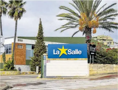  ?? Cati Cladera / Efe ?? Vista de la entrada del colegio La Salle de Palma de Mallorca.