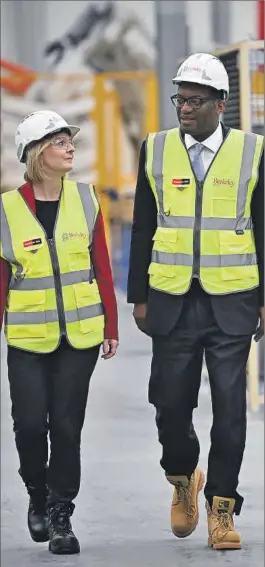  ?? REUTERS ?? Liz Truss (primera ministra) y Kwasi Kwarteng (ministro de Economía).