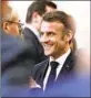  ?? AURELIEN MORISSARD Pool Photo ?? FRENCH leader Emmanuel Macron spoke at the conference in Paris.