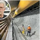  ?? CRL/SUPPLIED ?? The first 500 metres of the first City Rail Link tunnel in Auckland, pictured in 2021.