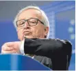  ?? FOTO: DPA ?? Einer, der glaubt, dass er weiß, wie viel es in Europa geschlagen hat: Jean-Claude Juncker.