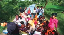  ?? PHOTO: REUTERS ?? Rohingya refugees travel on a truck to Kutupalang makeshift refugee camp in Cox’s Bazar, Bangladesh on Tuesday. The largest infra project between India & Bangladesh, the Kaladan Multi-Modal Transport Project, originates from the home state of the...