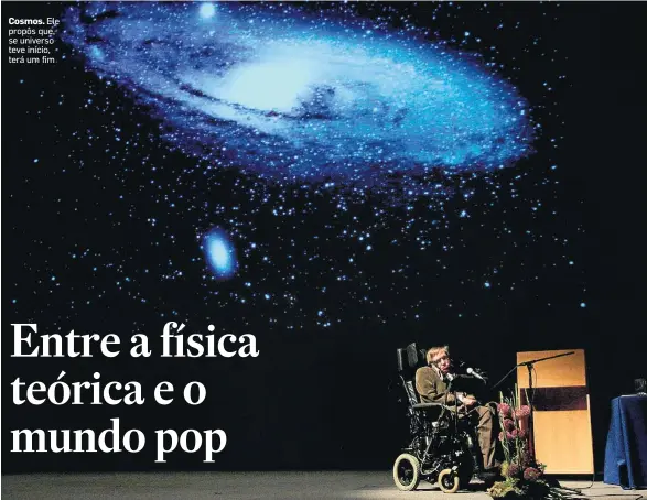  ?? FRANCOIS LENOIR / REUTERS – 20/5/2007 ?? Cosmos. Ele propôs que, se universo teve início, terá um fim