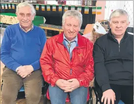  ?? ?? L-r: P J O’Driscoll, Churchtown; Martin Ryan, Doon and Moss McCarthy, Glenroe at last Rambling House at Park.