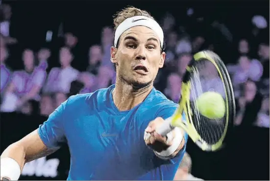  ?? E/EP ?? El tennista balear Rafael Nadal durant la Copa Laver el 21 de setembre de l’any passat