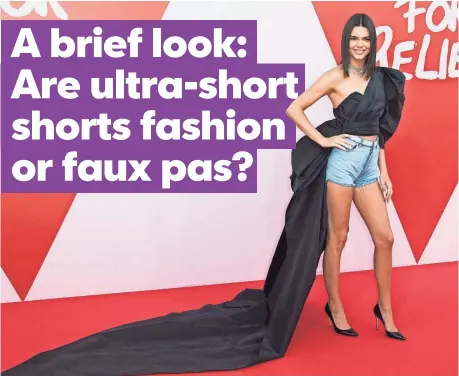  ?? SAMIR HUSSEIN, WIREIMAGE ?? Kendall Jenner raised eyebrows, and maybe a few fashion aspiration­s, during the Cannes Film Festival in May.