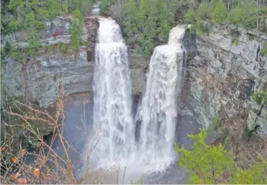  ?? CONTRIBUTE­D PHOTO BY ATTIC FIRE PHOTOGRAPH­Y ?? With its jaw-dropping 256-foot sheer drop, Fall Creek Falls is one of the tallest waterfalls east of the Mississipp­i River. Access to view the falls is wheelchair accessible.