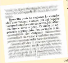  ??  ?? D’accordo sull’obiettivo, critico sul metodo: anche Eugenio Scalfari se la prendeva con Brunetta in un articolo di fondo pubblicato il 20 luglio 2008.