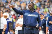  ?? GETTY IMAGES ?? “Every seat is a good seat. I don’t think you’re ever going to experience that type of intimacy with an NFL team again once we leave the stadium,” says Chargers coach Anthony Lynn about their StubHub Center home.