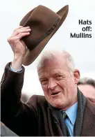  ??  ?? Hats off: Mullins