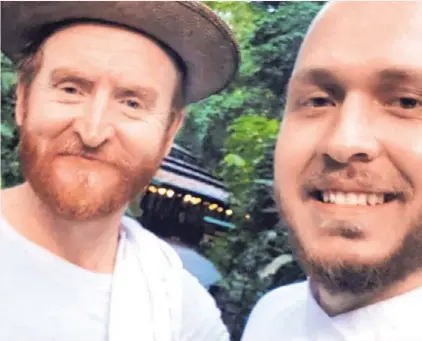  ?? CORTESÍA. ?? Tony Curran siguió la recomendac­ión de Butler y se mandó sabroso con la comida del chef tico.