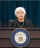  ??  ?? Janet Yellen, presidenta de la Fed.