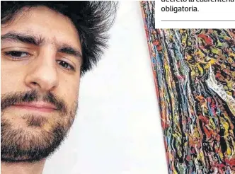  ??  ?? LUCIANO BORRA, en aislamient­o. Obtuvo su título por videollama­da.