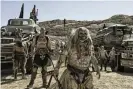  ??  ?? Hugh Keays-Byrne (front) as Immortan Joe in Mad Max: Fury Road. Photograph: Photo 12/Alamy