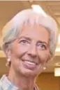  ??  ?? Christine Lagarde