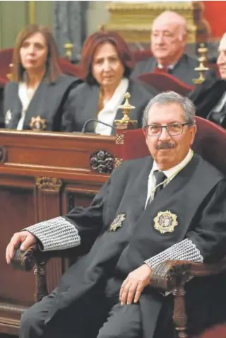  ?? // EFE ?? El presidente suplente del CGPJ, Rafael Mozo, en el Tribunal Supremo