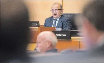  ?? JULIE JOCSAK THE ST. CATHARINES STANDARD ?? Niagara Region CAO Carmen D'Angelo answers questions during a regional council meeting Thursday.