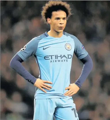  ??  ?? CITY SLICKER: Manchester City’s German internatio­nal midfielder Leroy Sane.