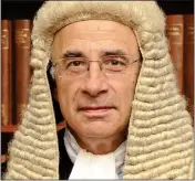  ?? ?? CUT SENTENCE: Judge Lord Justice Leveson