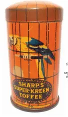  ??  ?? LEFT Miniature tins are still
on the up say’s Oz and this Sharp’s toffee bird cage was snapped
up by a collector.