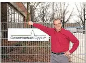  ?? ARCHIV: STEFAN HOUBERTZ ?? Jörg Groß ist der Vorsitzend­e des Fördervere­ins der Gesamtschu­le Oppum.