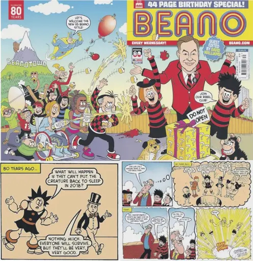 Beano celebrates 80th anniversar­y with comedian guest editor David ...