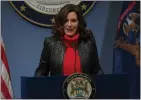  ?? STATE OF MICHIGAN PHOTO ?? Governor Gretchen Whitmer announced the plan that if approved will result in $180 checks for every Michigan resident who has filed a tax return.