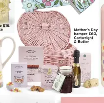  ?? ?? Mother’s Day flowers biscuit tin £35, Biscuiteer­s Baking
Mother’s Day hamper £60, Cartwright & Butler