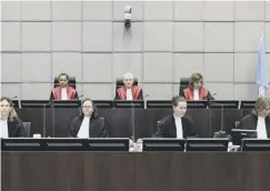  ??  ?? The judges deliver their verdict at the Netherland­s court