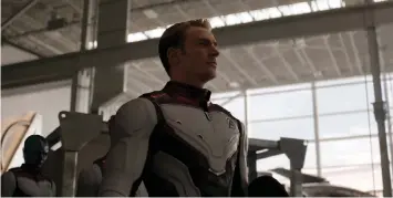  ??  ?? Nebula (Karen Gillan) and Captain America/Steve Rogers (Evans) in ‘Avengers: Endgame’. — Walt Disney Studios Motion Pictures/Marvel Studios