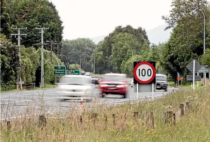  ?? PHOTO: TOM LEE/STUFF ?? Speed is the most critical element in determinin­g the severity of a crash.