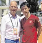  ?? BILD: SN/MOR ?? Herwig Straka, Kei Nishikori.