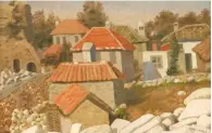  ??  ?? Fig 4 above: Portrait of the Sea by Maggi Hambling.
£6,890. Fig 5 right: View of a Turkish village near Izmir by Cedric Morris. £12,760