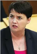  ??  ?? Departure: Ruth Davidson