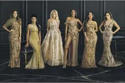  ?? Chris Haston Bravo ?? “THE REAL HOUSEWIVES of Dubai’s” Sara Al Madani, left, Caroline Brooks, Caroline Stanbury, Chanel Ayan, Lesa Milan and Nina Ali.