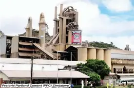  ??  ?? Pretoria Portland Cement (PPC) Zimbabwe