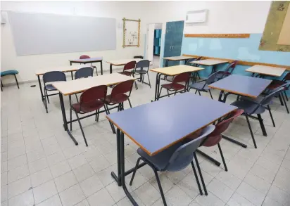  ?? (Marc Israel Sellem/The Jerusalem Post) ?? WILL CLASSES be empty or full come Sunday?