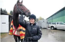  ??  ?? HJEMMEBANE: Mathilde Kalland og Estolga gjorde sine saker greit på Vallermyre­ne i helgen.