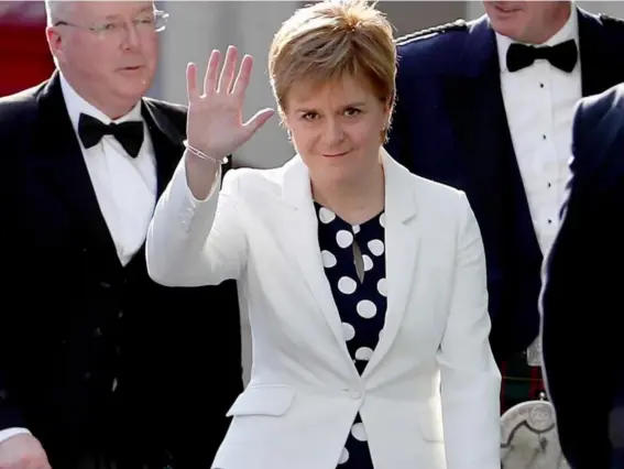  ??  ?? Nicola Sturgeon arrives at the Edinburgh Internatio­nal Conference Centre (PA)