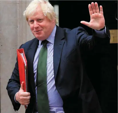  ?? Photo: Reuters ?? Resignatio­n: Former British foreign secretary Boris Johnson has quit over Theresa May’s plans agreed by her cabinet at Chequers last week.