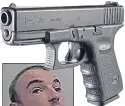  ??  ?? Steven Mccardle and a Glock