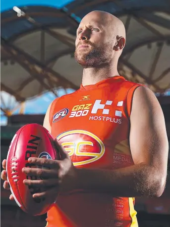  ?? MILESTONE: Gary Ablett of the Gold Coast Suns will play his 300th AFL game this weekend. ??