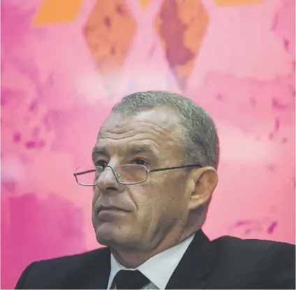  ?? Picture: Jacques Nelles ?? BULLDOG. Gerrie Nel yesterday announces AfriForum’s intention to privately prosecute EFF leader Julius Malema on charges of fraud and corruption.