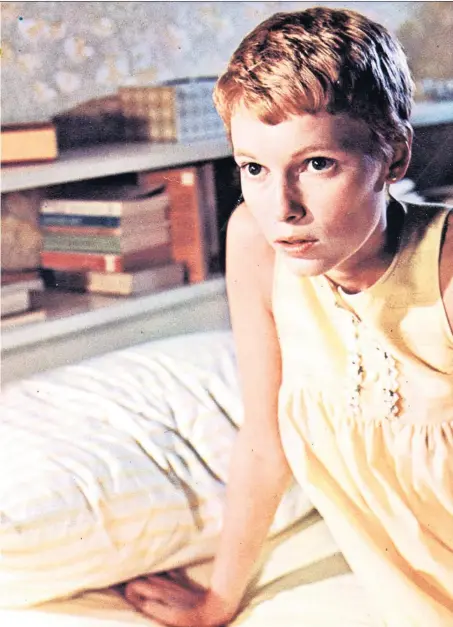  ??  ?? Devilry in the delivery: the elfin Mia Farrow carried a heavy load in the Roman Polanski film of Ira Levin’s 1967 novel