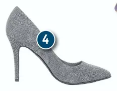  ??  ?? 4. Deichmann Sparkle Stiletto, £19.99